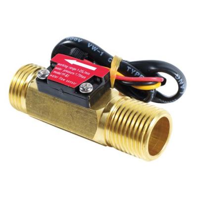 China (11 * Q) Q = l/min Â ± 3% ESMYF-B3 G1/2 threads hall brass flow meter, 1-25L/min turbine flow sensor for sale