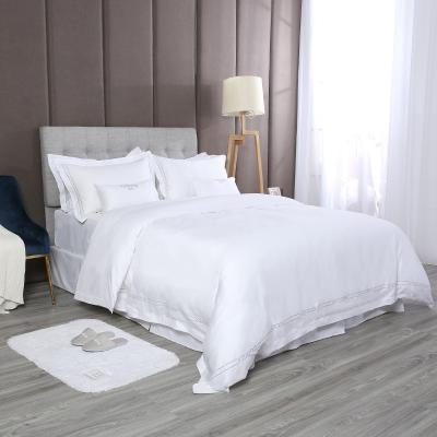 China Nondisposable Single Pattern 100% Cotton Bedding Set With Nice Design Bedding Set For Hotel / Home Use for sale