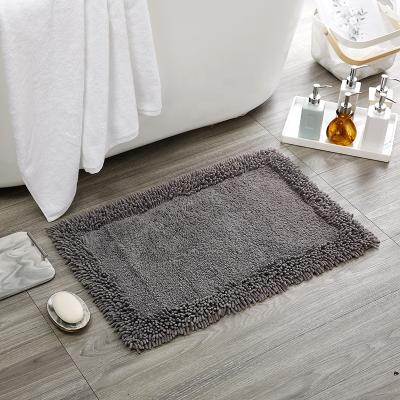 China Low Price Custom Anti-Slip 100% Cotton Bath Blanket Hotel Bathroom Rugs Bathroom Rugs for sale