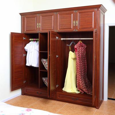 China Factory Price Design Modern Solid Wood Bedroom Wall Wardrobe Large Storage Portable Wardrobe Cabinets for sale