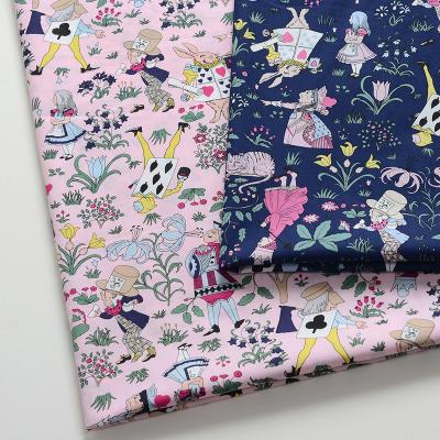 China 60s Cartoon Cotton Shrink-Resistant Fabric Pastoral Floral Fabric DIY Children's Wear Fabric Make Bedding Quilt Decoration Home150g/m for sale