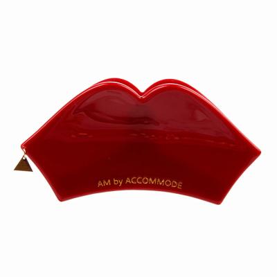 China Acetate 11.2cm x 6cm Women Cherry Red Lips Hair Clips Barrettes High Quality Acetate Fashion Hairpins Perfect Gift Sweet Hair Clips for sale