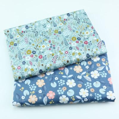 China Breathable Idyllic Small Floral SUNFLOWER Twill Cotton Fabric Home Textile Supplies Fabric Quilt Cover Sheet Patchwork Cloth for sale