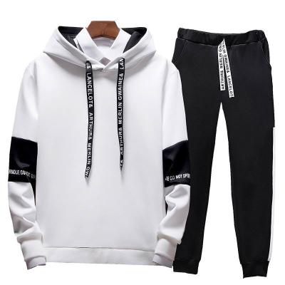 China Anti-Wrinkle Single Jumper Men Custom Made Logo Set Cotton Pullover Tracksuits Unisex Hoodie Anti-Wrinkle Winter Solid Color Tracksuits for sale