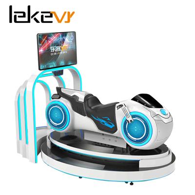 China Fiberglass Factory Sale LekeVR 9D VR Racing Simulator Motorcycle For Amusement Park Supplies for sale