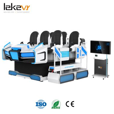 China Amusement Park Playground Equipment Virtual Reality Simulator 6 Seats 9D VR Cinema With VR Video Game for sale