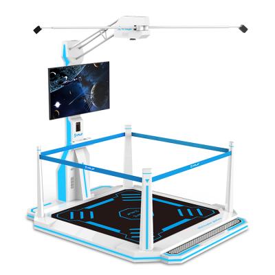 China 9D VR Sheet Metal Interactive Virtual Reality Walker Treadmill Simulator For Sale for sale