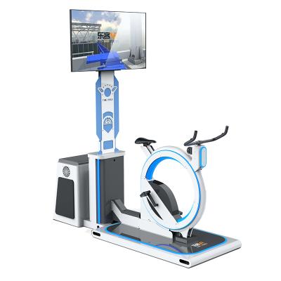 China 2018 New 9D VR Fiberglass Bicycle Virtual Reality Game VR Fitness Vr Bike Simulator for sale