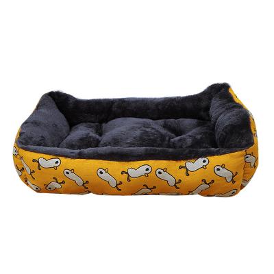 China Wholesale Soft Pet Dog Sofa Bed Arctic Down Bed Soft Warming Pet Beds for sale