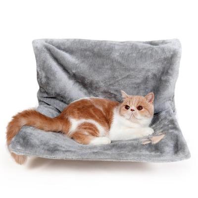 China Removable Cover Pet Bedding Series Iron Frame Cat Bed Can Be Hung Way Hammock Cat Bed House for sale