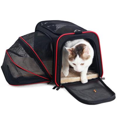 China Viable Portable Pet Bag Travel Outing Backpack Breathable Pet Travel Bag for sale