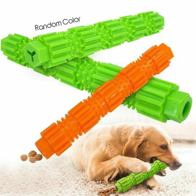 China Viable Clean Sink Dog Tooth TPR Chew Bite Molar Food Stick Dog Chew Toys for sale