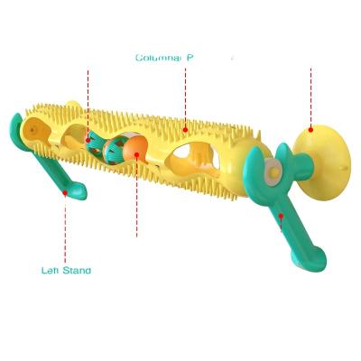 China Educational Pet Rolling Ball Toy Sustainable Cat Long Turntable With Catnip Cat Toys for sale