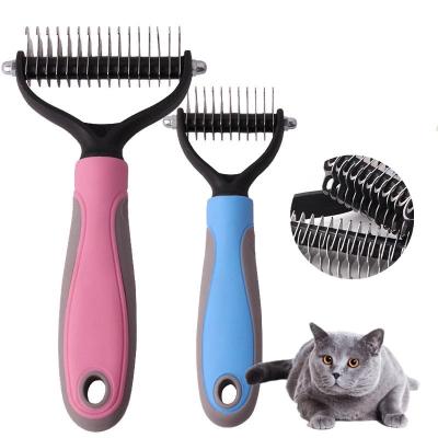 China Viable Hot Selling Self-cleaning Pet Brush Pet Tool Long Needle Self-cleaning Cleaning for sale