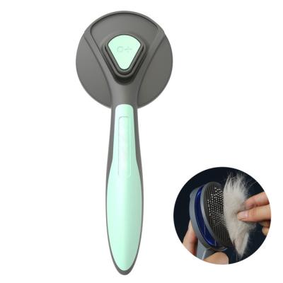 China Sustainable Pet Cat Grooming Automatic Self-cleaning Cat Massage Comb Cat Cleaning Brush for sale