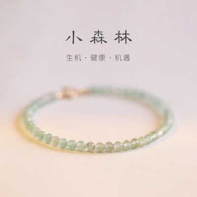 China Environmentally Friendly Bead Crystal Bracelet Retro Style Jewelry Very Good Jade Female 3mm Faceted Bracelet Bead Transfer for sale