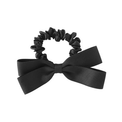 China Lady Wholesale Korean Sweet and Cute Girl Women Hair Ties Bow Elastic Hair Band Elastic Bands Hair Ring for Women for sale