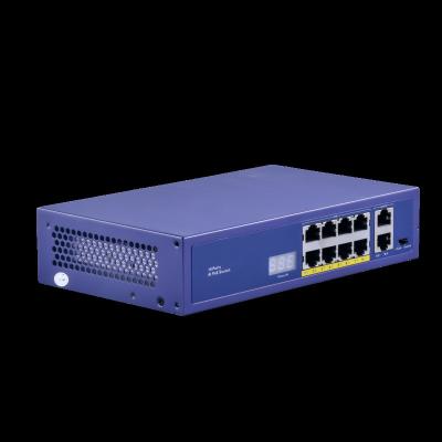 China POE 8 port poe network switch + 2*10/100/1000Mbps RJ45 uplink 96W for CCTV solutions for sale