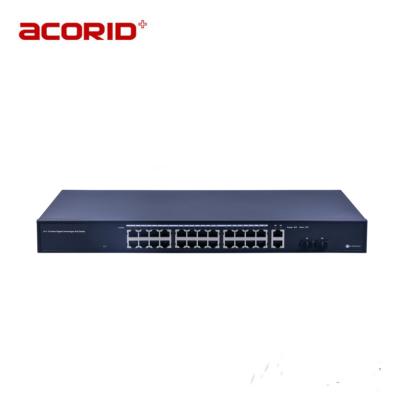 China POE Standarded 250W 24 Ports PoE Switch For CCTV Camera for sale