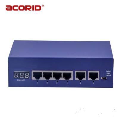 China Hot Sales 65W 6 Port POE Metal Case PoE Switch CCTV for sale