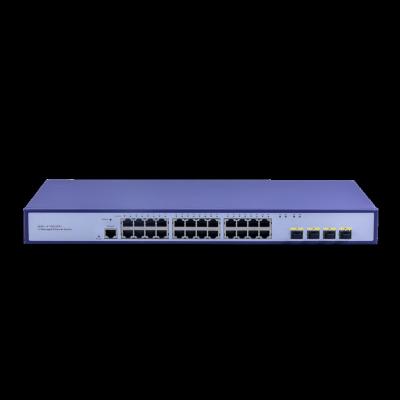 China LACP 24 Port POE Managed Smart Switch with Fiber Optic Port for sale