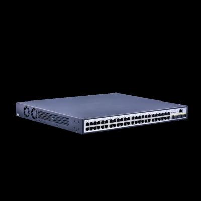 China Gigabit 52 Premium Uplink LACP Quality Left Layer 3 Core Controlled Fiber Optic Switch For IP Camer for sale