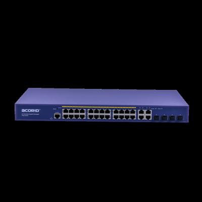 China LACP L2 Managed PoE Switches 24 Port 10/100Mbps Fiber Optic PoE Switches for sale