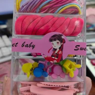 China A hair accessories children's elastic band, female, elastic and harmless hair head rope, baby's small chirp thumb ring, colorful little girl's hair AC for sale