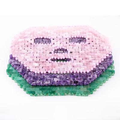 China 2020 Hot Selling Wholesale Skin Care Crystal Facial Jade Eye Mask Face Massager 2020 For Summer for sale