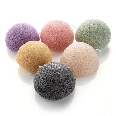 China All Natural Japanese Wholesale High Quality Facial Charcoal Makeup Remover Konjac Sponge Sponge In Stock for sale