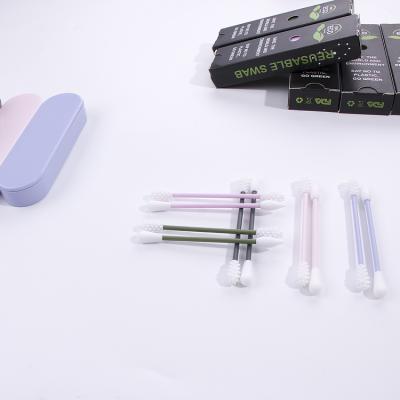 China Adult No Plastic Mini Hotel Baby Thin Cotton Buds With Case for sale