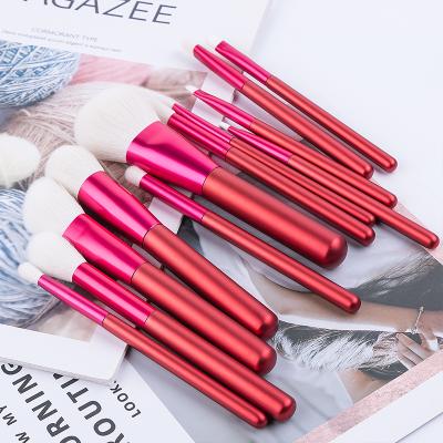 China Angular Blush Massager Facial Brushes Make Up Natural Hair Makeup Set Brush Logo Makeup Brushes Custom Made for sale