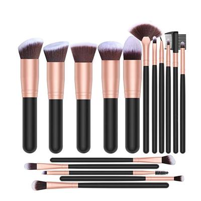 China Comfortable New Arrival 16 Pcs Cosmetic Tools Synthetic Hair Powder Makeup Brush Set for sale