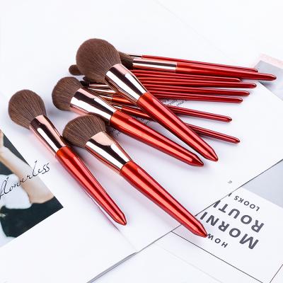 China Angular Blush Skyey Care Hot Selling Product 12 Pcs 10 Pieces Cosmetic Brush Set Makeup Customized for sale