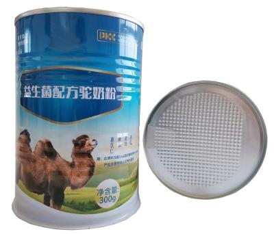 China Food Brand Logo Custom Eco-Friendly Empty Metal Lid Milk Coffee Tea Powder Food Grade Box Tin For Packaging Canister Canning Storage for sale