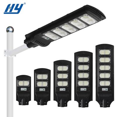 China ROUTE 120 180 240 300 W Modern Integrated Road Lamp Pole 60 All In One Led Solar Panel Street Light for sale