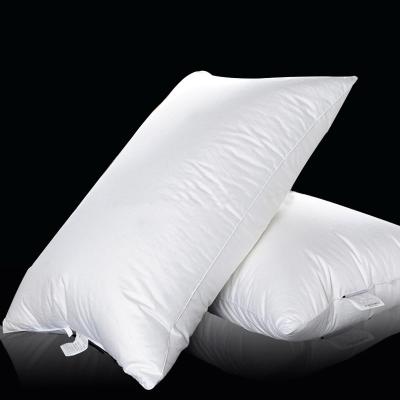 China Wholesale Viable 50x75cm Hotel Standard Size White Goose Down Proof Pillow Inserts Shed No Shift Construction for sale