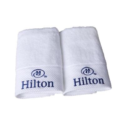 China Wholesale Safe Washcloth 100% Cotton White Face Towel For Hotel Kids for sale