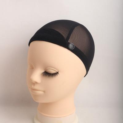 China H-21-09 New Product Non-slip Stretchable Wig Silicone Making With Velcro Wig Cap For Making Wig for sale