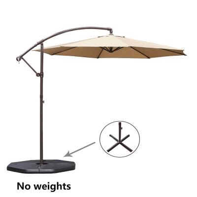 China QINDA Le Papillon QD006 outdoor furniture offset hanging patio umbrella with adjustive position banana umbrella sunshade for sale