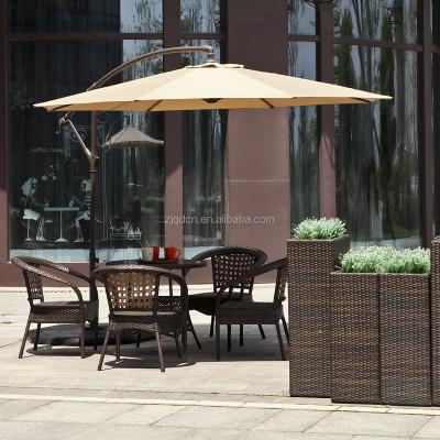 China Outdoor Furniture QINDA QD027 3m Offset Hanging Patio Umbrella Banana Sunshade Cantilever Umbrella for sale