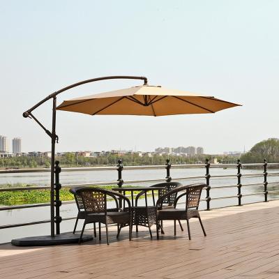 China Outdoor Furniture QINDA Le Papillon Offset Hanging Patio Umbrella for sale