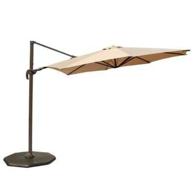 China Furniture QINDA Le Papillon Cantilever Outdoor Outdoor Offset Patio Umbrella Easy Open Lift 360 Degree Rotation for sale