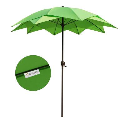 China Outdoor Furniture QINDA Le Papillon 8-Foot Lotus Patio Umbrella Wind Resistant for sale