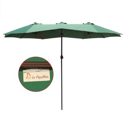 China QINDA Le Papillon Furniture Large Patio Umbrella Sunshade Outdoor Double-Sided Outdoor Umbrella Sunshade for sale