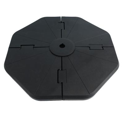 China Outdoor Furniture QINDA Le Papillon Patented Plastic Base Weight Sand Filled Plates For Cantilever Offset Umbrella for sale