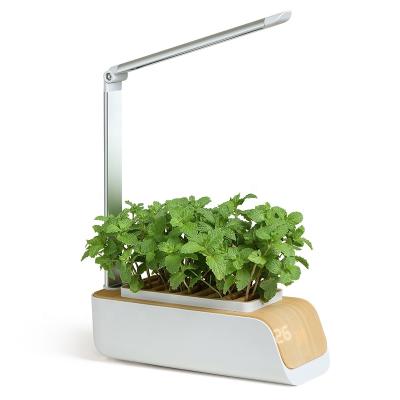 China Other Desktop Smart Garden Flower Pot With LED Plant Growing Light Kit Full Spectrum Smart Vegetable Light for sale