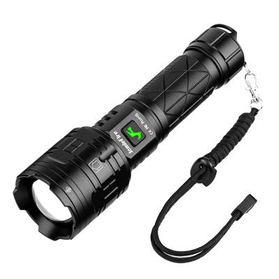 China Camping Factory Most Powerful Zoomable 3000 Lumens COB LED Rechargeable USB Power Bank Flashlight Torch Aluminum Real Light XHP160 for sale