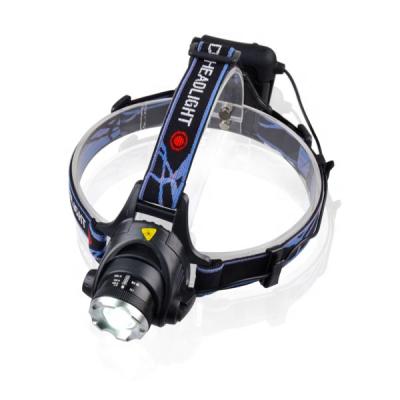 China USB Charging Head T6 USB Safety Light Headlight Rechargeable Red Flashlight Led Lights 18650 Lithium Head Torch for sale