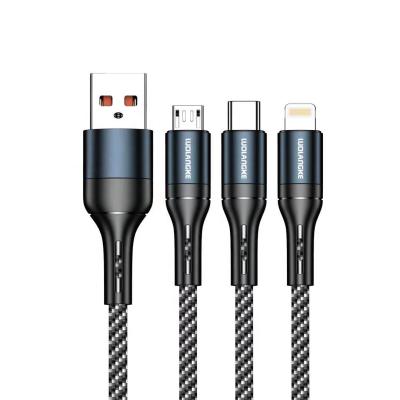 China MP3/MP4 Player Suitable For iPhone 8/x USB One Flex Data Cable For Three USB Charger Fast Charging Cable for sale